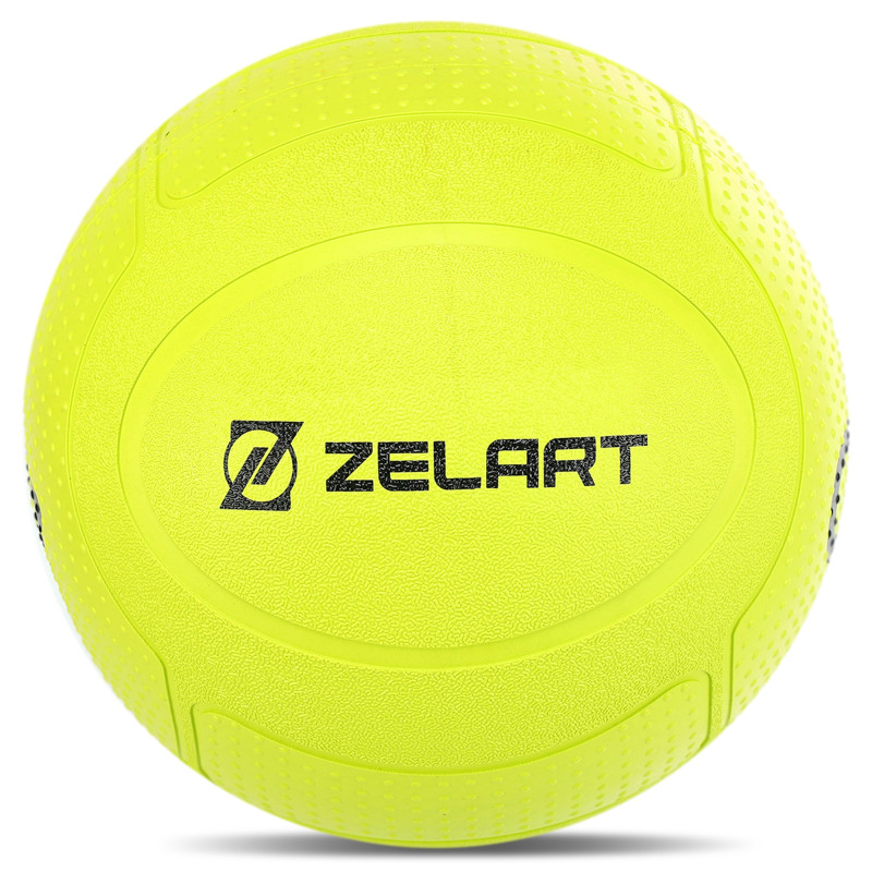 Слембол м'яч набивний для кросфіту та фітнесу Slam Ball Mdbuddy FI-1774-7 7кг салатовий