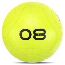 Слембол м'яч набивний для кросфіту та фітнесу Slam Ball Mdbuddy FI-1774-8 8кг салатовий