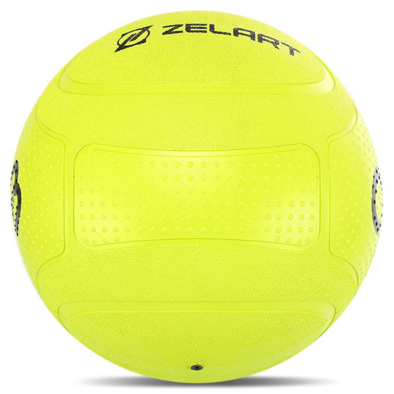 Слембол м'яч набивний для кросфіту та фітнесу Slam Ball Mdbuddy FI-1774-8 8кг салатовий