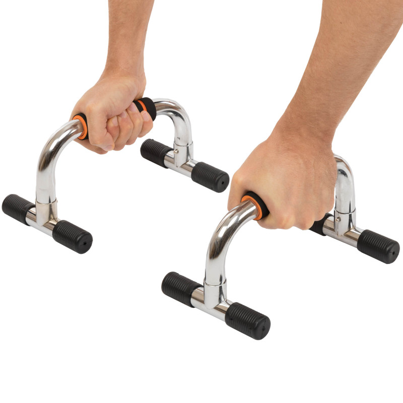 Упори для віджимань 2штуки SP-Sport FI-1776 PUSH-UP BAR 15x25см сірий-жовтий