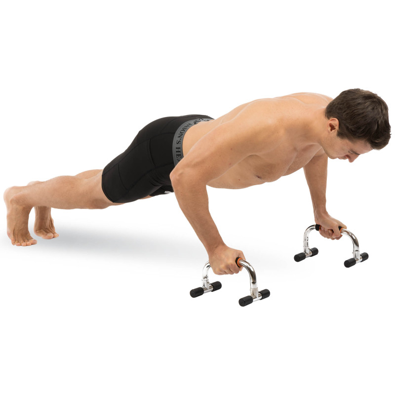 Упори для віджимань 2штуки SP-Sport FI-1776 PUSH-UP BAR 15x25см сірий-жовтий