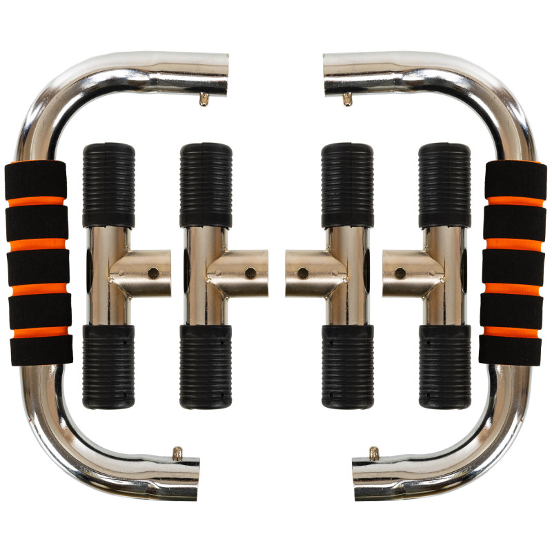 Упори для віджимань 2штуки SP-Sport FI-1776 PUSH-UP BAR 15x25см сірий-жовтий