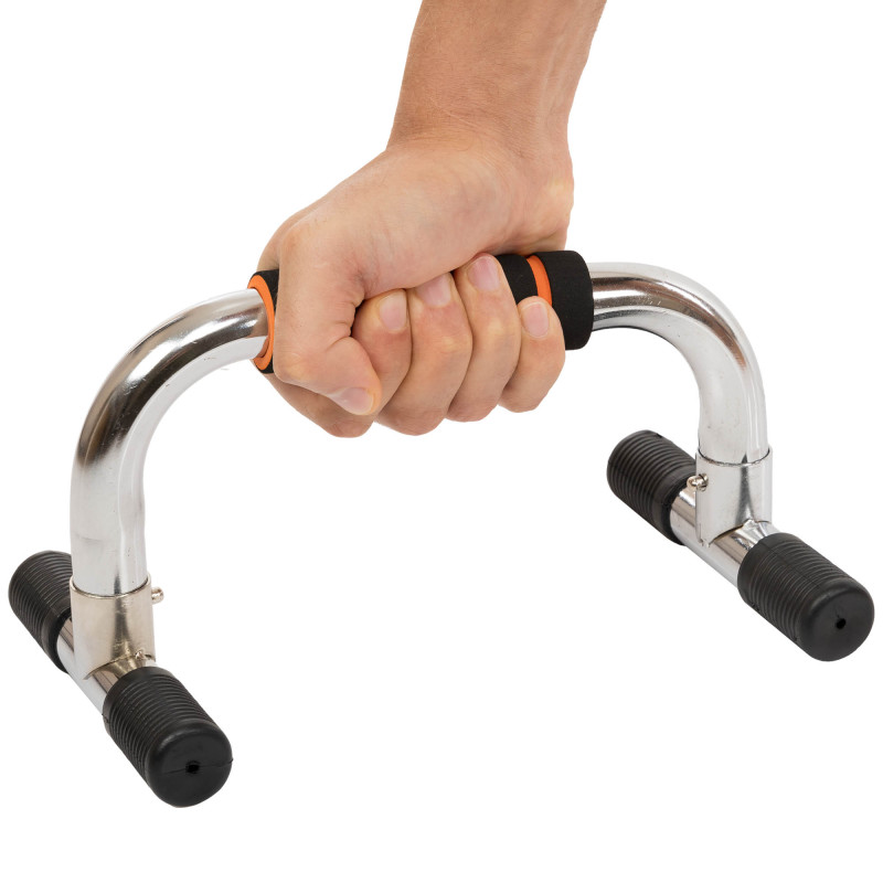 Упори для віджимань 2штуки SP-Sport FI-1776 PUSH-UP BAR 15x25см сірий-жовтий