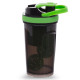 Шейкер для спортивного харчування з відсіком для протеїну TOP SHAKER BOTTLE SP-Sport FI-1869 500+100мл кольори в асортименті