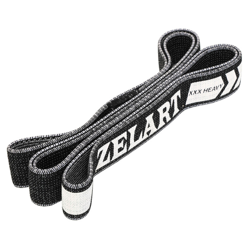 Гумка тканинна для вправ стрічка опору LOOP BANDS для вправ Zelart FI-1970-3XL 3XL чорний