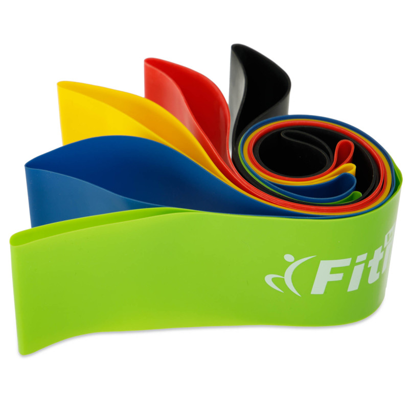 Набір резинок для вправ стрічки опору LOOP BANDS World Fitness FI-2184 5шт кольори в асортименті