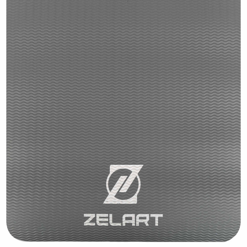 Килимок для фітнесу та спорту з люверсами для зберігання Zelart FI-2264 183x65x0,6см темно-сірий