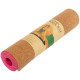 Килимок для йоги Пробковий каучуковий двошаровий Yoga mat SP-Sport FI-2433 183x61x0,6см кольори в асортименті