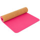 Килимок для йоги Пробковий каучуковий двошаровий Yoga mat SP-Sport FI-2433 183x61x0,6см кольори в асортименті