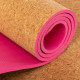 Килимок для йоги Пробковий каучуковий двошаровий Yoga mat SP-Sport FI-2433 183x61x0,6см кольори в асортименті
