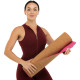 Килимок для йоги Пробковий каучуковий двошаровий Yoga mat SP-Sport FI-2433 183x61x0,6см кольори в асортименті
