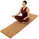 Килимок для йоги Пробковий каучуковий двошаровий Yoga mat SP-Sport FI-2433 183x61x0,6см кольори в асортименті
