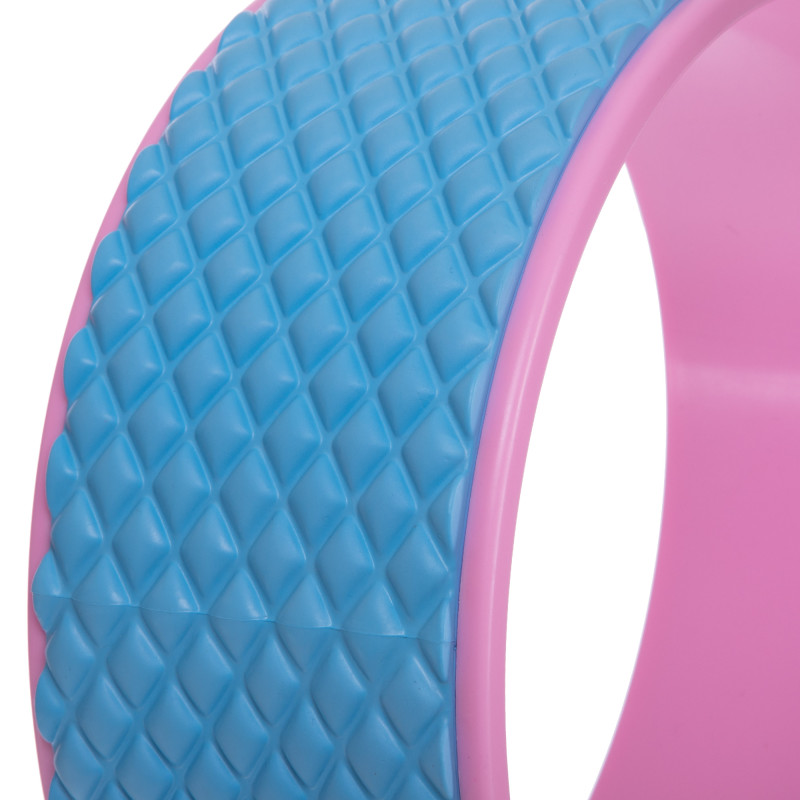Колесо для йоги масажне SP-Sport Fit Wheel Yoga FI-2438 блакитний-рожевий