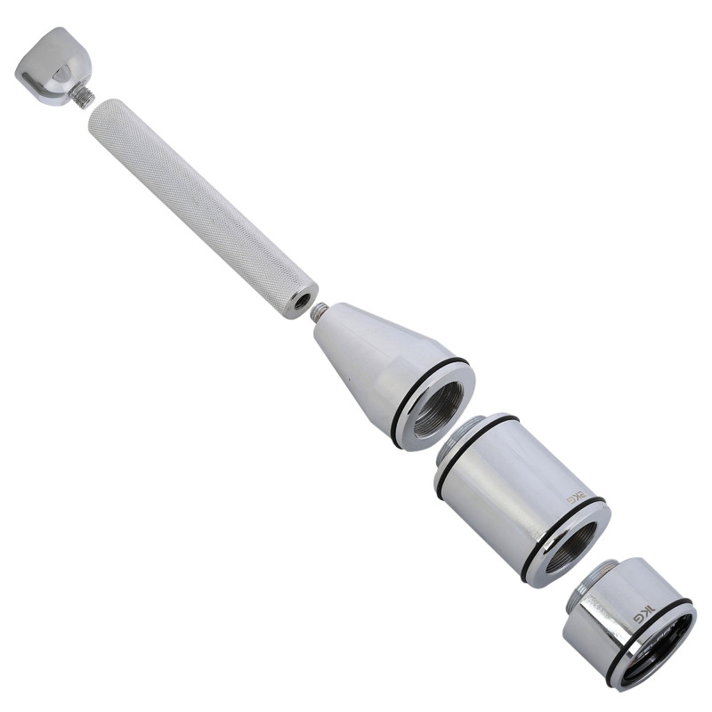 Біта сталева булава для кросфіту розсувна Adjustable Macebell MDbuddy FI-2513 1шт вага 12кг хром