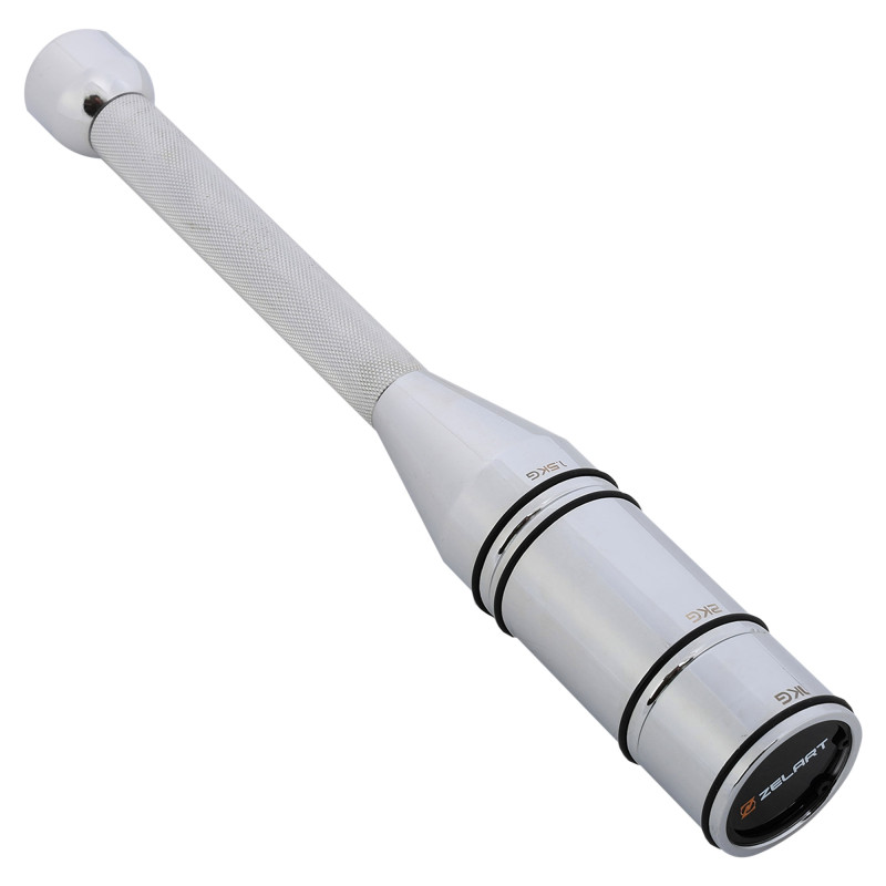 Біта сталева булава для кросфіту розсувна Adjustable Macebell MDbuddy FI-2513 1шт вага 12кг хром