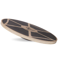 Диск балансувальний балансборд дерев'яний WOOD BALANCE BOARD Zelart FI-2582 39х7,5см чорний
