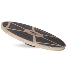Диск балансувальний балансборд дерев'яний WOOD BALANCE BOARD Zelart FI-2582 39х7,5см чорний