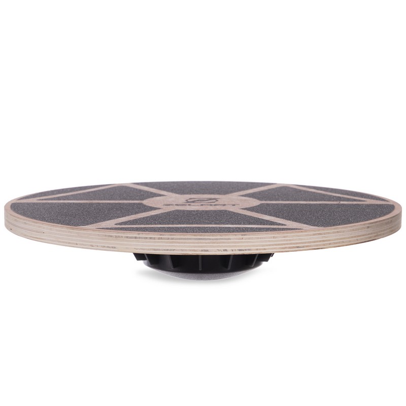 Диск балансувальний балансборд дерев'яний WOOD BALANCE BOARD Zelart FI-2582 39х7,5см чорний