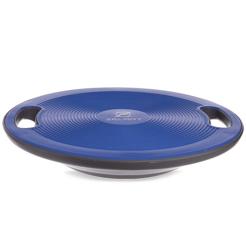 Диск балансувальний балансборд BALANCE BOARD Zelart FI-2583 40х8см синій-сірий