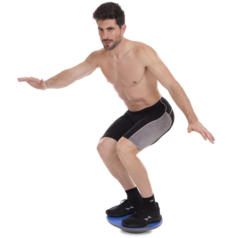 Диск балансувальний балансборд BALANCE BOARD Zelart FI-2583 40х8см синій-сірий