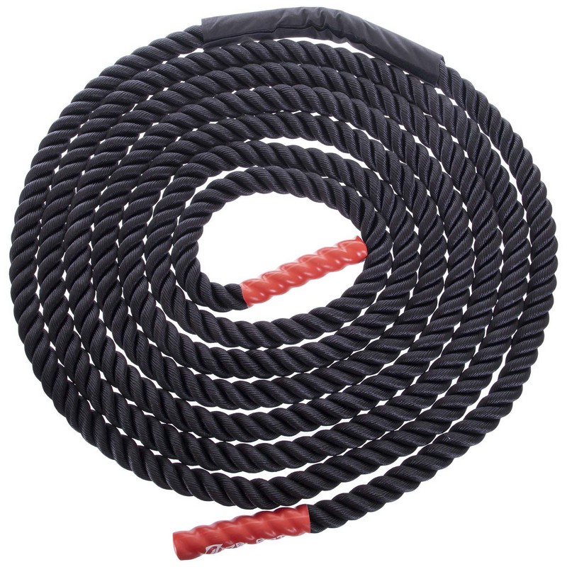 Канат для кросфіту Combat Battle Rope Zelart FI-2597-12 12м чорний