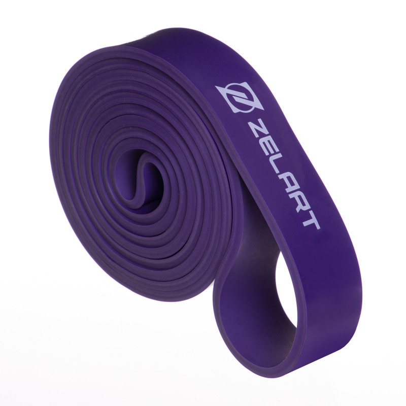 Гума петля для підтягувань та тренувань стрічка силова Zelart POWER LOOP FI-2606-3 20-45кг фіолетовий