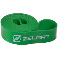 Гума петля для підтягувань та тренувань стрічка силова Zelart POWER LOOP FI-2606-4 23-54кг зелений