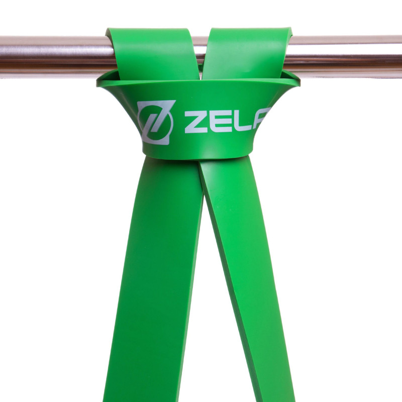 Гума петля для підтягувань та тренувань стрічка силова Zelart POWER LOOP FI-2606-4 23-54кг зелений