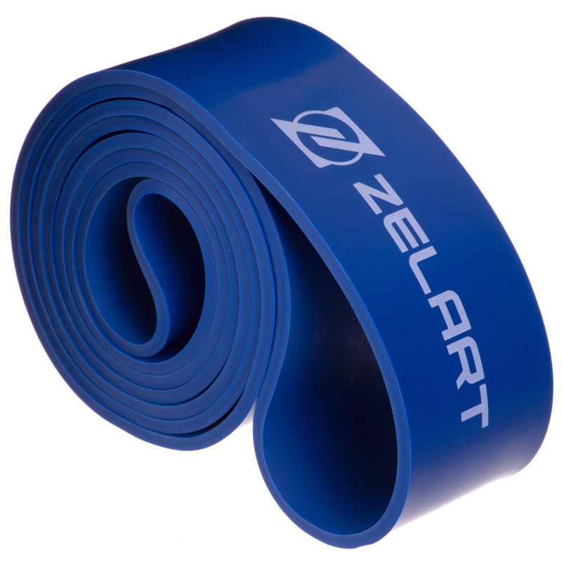 Гума петля для підтягувань та тренувань стрічка силова Zelart POWER LOOP FI-2606-5 27-68кг синій