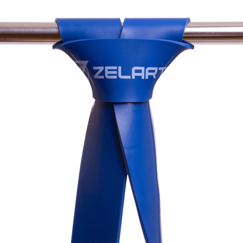 Гума петля для підтягувань та тренувань стрічка силова Zelart POWER LOOP FI-2606-5 27-68кг синій