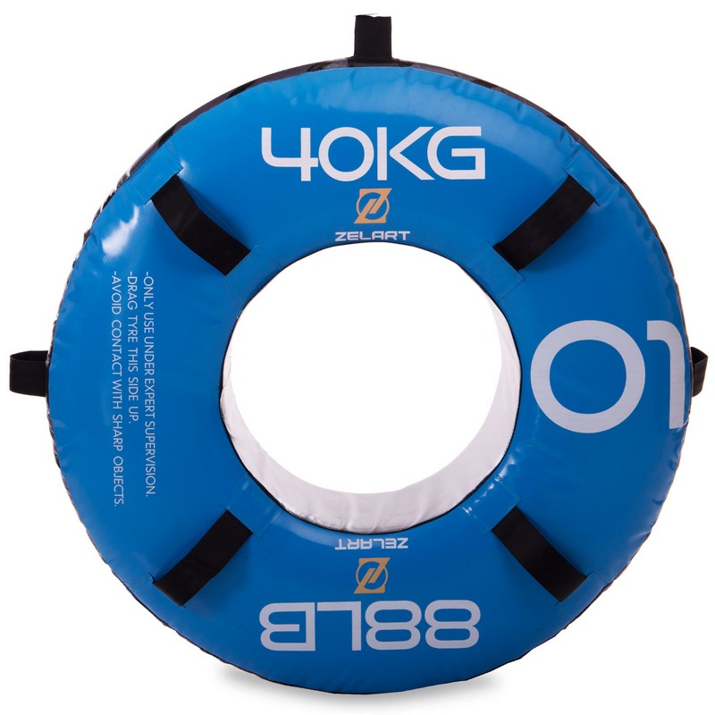Шина покришка для кросфіту Zelart FI-2610-40 40кг синій