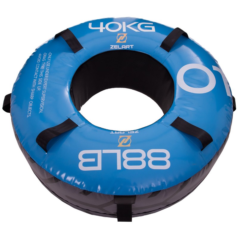 Шина покришка для кросфіту Zelart FI-2610-40 40кг синій
