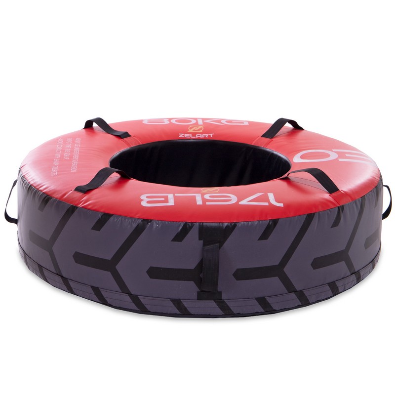 Шина покришка для кросфіту Zelart FI-2610-80 80кг червоний