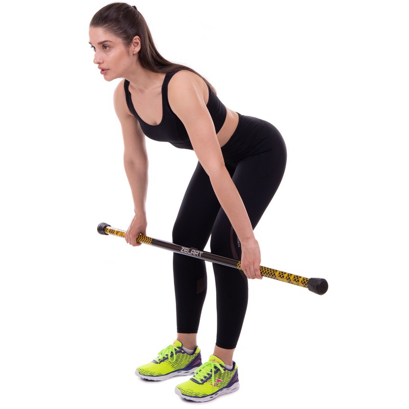 Бодібар Body Bar Zelart FI-2611-2 вага 2 кг чорний-жовтий