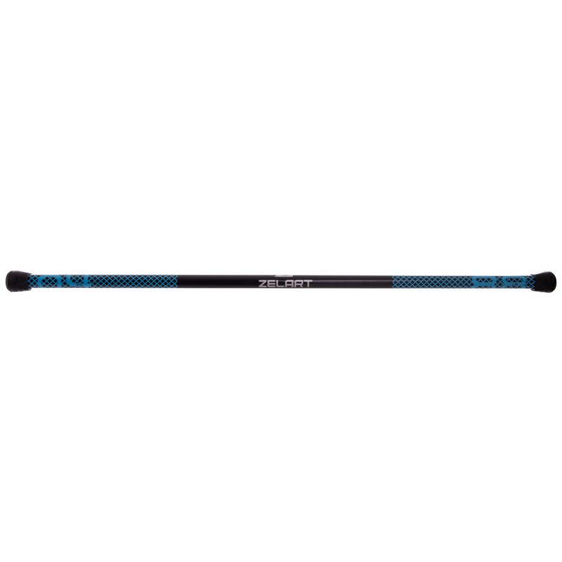 Бодібар Body Bar Zelart FI-2611-4 вага 4кг чорний-блакитний
