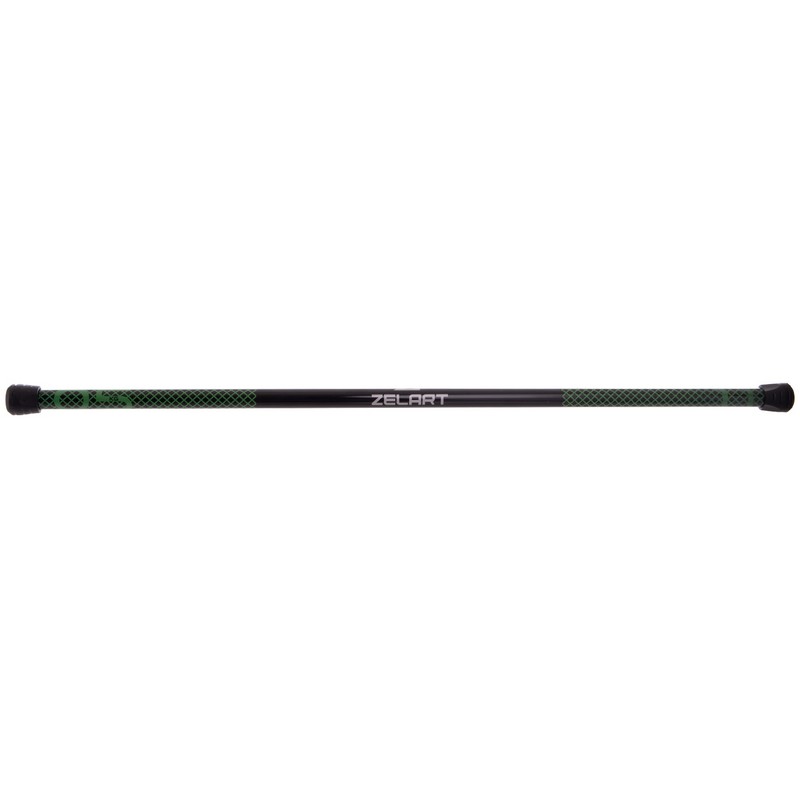 Бодібар Body Bar Zelart FI-2611-5 вага 5кг чорний-зелений