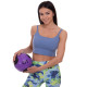 Медбол м'яч медичний Medicine Ball Zelart FI-2620-1 1кг фіолетовий-чорний