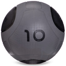 Медбол м'яч медичний Medicine Ball Zelart FI-2620-10 10кг сірий-чорний