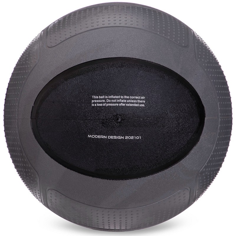 Медбол м'яч медичний Medicine Ball Zelart FI-2620-10 10кг сірий-чорний