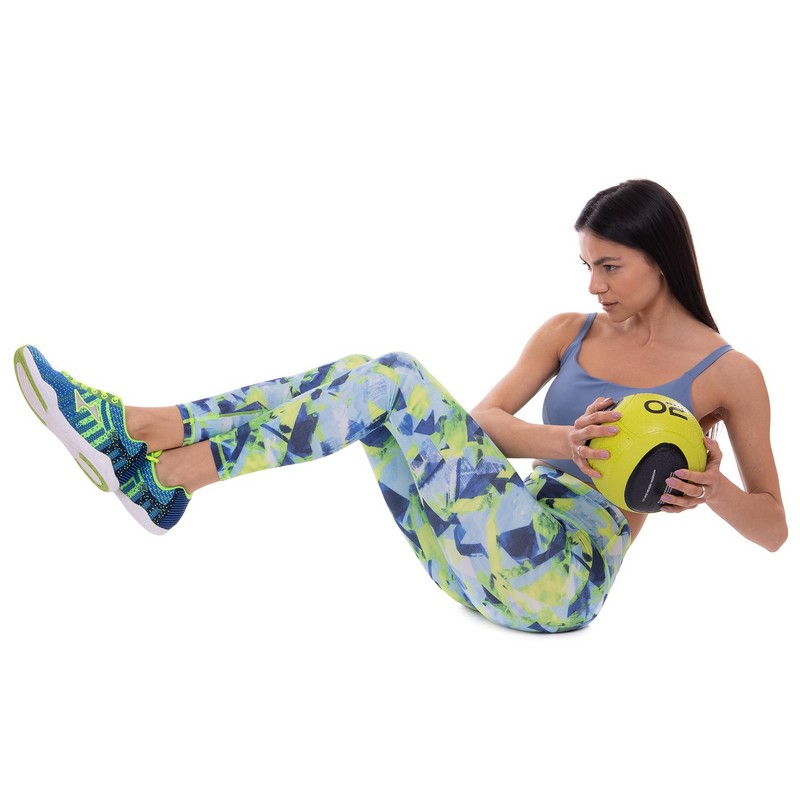 Медбол м'яч медичний Medicine Ball Zelart FI-2620-2 2кг зелений-чорний