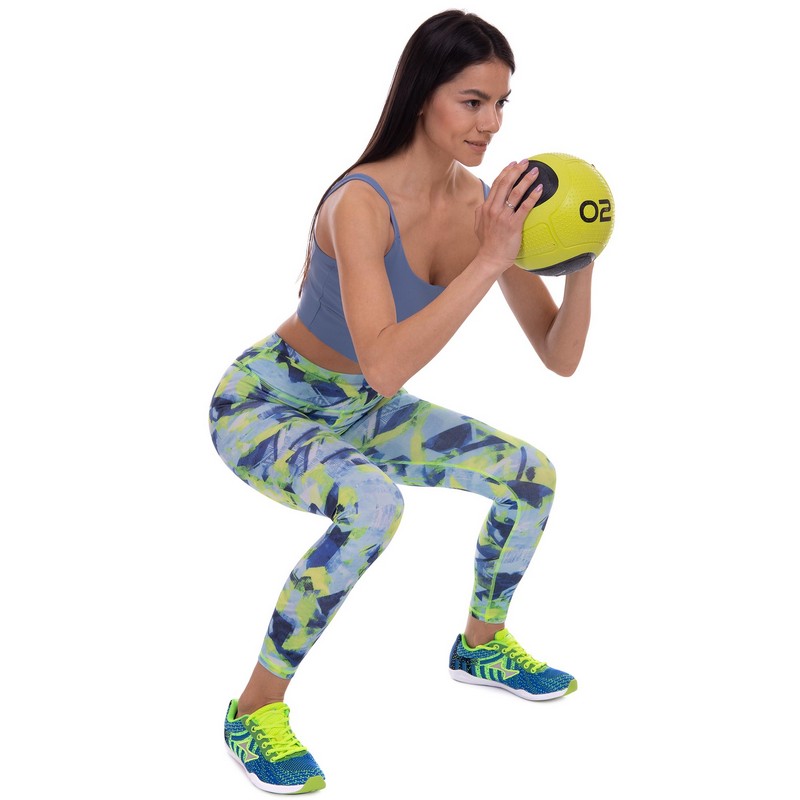 Медбол м'яч медичний Medicine Ball Zelart FI-2620-2 2кг зелений-чорний