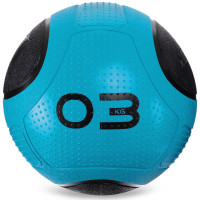 Медбол м'яч медичний Medicine Ball Zelart FI-2620-3 3кг синій-чорний