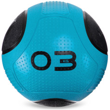 Медбол м'яч медичний Medicine Ball Zelart FI-2620-3 3кг синій-чорний