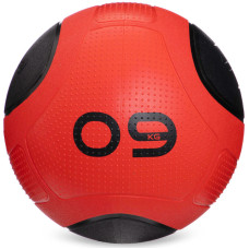 Медбол м'яч медичний Medicine Ball Zelart FI-2620-9 9кг червоний-чорний