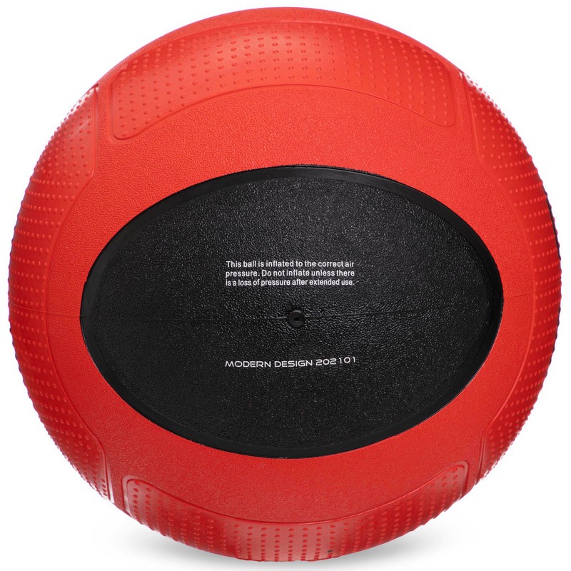 Медбол м'яч медичний Medicine Ball Zelart FI-2620-9 9кг червоний-чорний