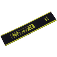 Гумка тканинна для вправ стрічка опору LOOP BANDS MDbuddy FI-2621-M чорний-салатовий