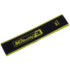 Гумка тканинна для вправ стрічка опору LOOP BANDS MDbuddy FI-2621-M чорний-салатовий