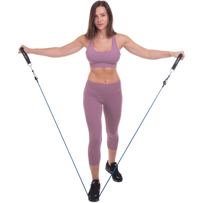 Еспандер багатофункціональний для фітнесу 5 джгутів Zelart Resistance Band FI-2625 в чехле різнокольоровий