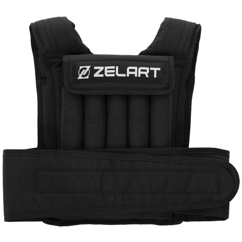 Жилет обважнювач з регульованою вагою Zelart WEIGTH VEST FI-2630-10 вага-1-10 кг чорний