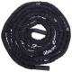 Канат для кросфіту в захисному рукаві Combat Battle Rope Zelart FI-2631-15 15м чорній